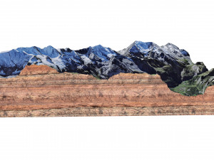 Doldenhorn Alps Switzerland Terrain 3Dモデル