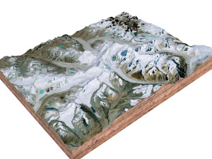 Gangkhar Puensum Mountain China Terrain 3D Model