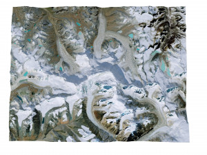 Gangkhar Puensum Mountain China Terrain Modelo 3D
