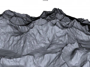 Gasherbrum Mountain Range Pakistan China terrain 3D Model