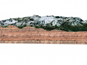 Ghiacciaio dellAdamello Glacier Italy Terrain Modelo 3D