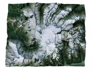 Ghiacciaio dellAdamello Glacier Italy Terrain Modelo 3D