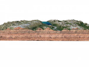 Glenorchy New Zealand Terrain 3D Model