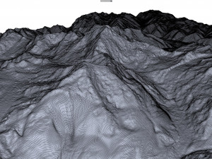 Gonggar Mountain Tibet China Terrain Modelo 3D