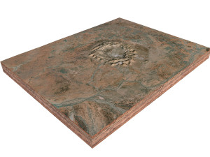 Gosses Bluff Crater Australia Terrain Modèle 3D