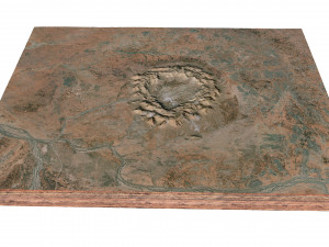 Gosses Bluff Crater Australia Terrain Modèle 3D