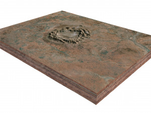 Gosses Bluff Crater Australia Terrain Modèle 3D