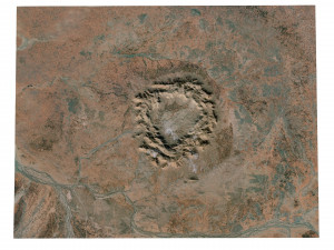 Gosses Bluff Crater Australia Terrain Modèle 3D