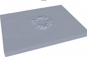 Gosses Bluff Crater Australia Terrain Modèle 3D