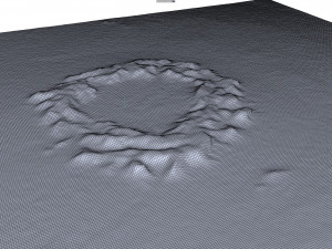 Gosses Bluff Crater Australia Terrain Modèle 3D