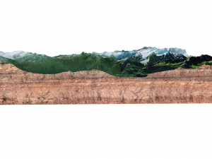 Guttannen Switzerland Terrain 3D मॉडल