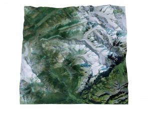 Guttannen Switzerland Terrain 3D मॉडल