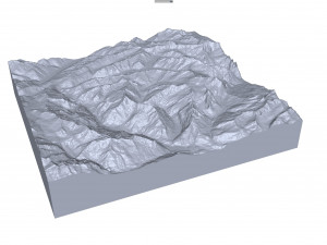 Guttannen Switzerland Terrain 3D मॉडल