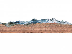 Gyachung Kang Mountain Nepal China Terrain 3D Model