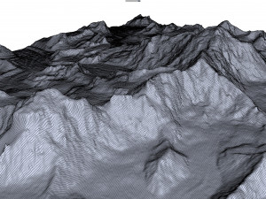 Gyachung Kang Mountain Nepal China Terrain 3Dモデル