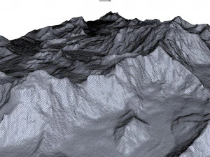 Gyachung Kang Mountain Nepal China Terrain 3D Model