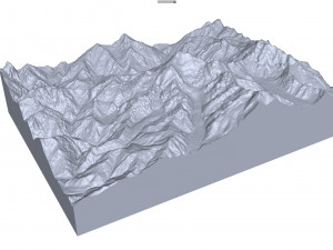 Gyala Peri Mountain China Terrain Modelo 3D