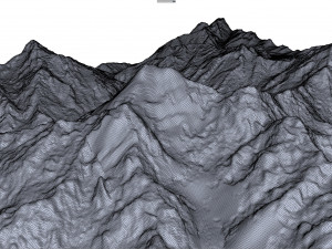 Gyala Peri Mountain China Terrain Modelo 3D