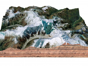 Himalchuli Mountain Nepal Terrain 3D 模型