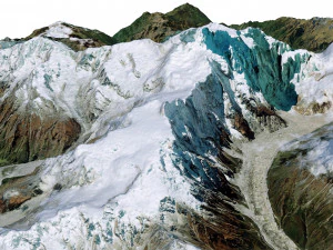 Himalchuli Mountain Nepal Terrain 3D Model