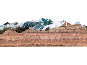 Himalchuli Mountain Nepal Terrain 3D 模型