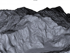Himalchuli Mountain Nepal Terrain 3D 模型
