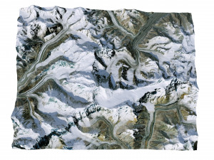 Ismoil Somoni Peak Mountain Tajikistan Terrain 3D Model
