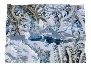 Jengish Chokusu Mountain China Terrain 3D Model