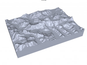 Jengish Chokusu Mountain China Terrain 3D Model