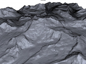 Jongsong Mountain China India Nepal Terrain 3D Модель
