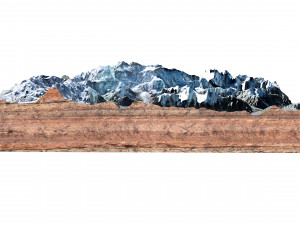 Kangchenjunga Mountain India Nepal Terrain 3D 模型