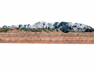 Kongur Tagh Mountain China Terrain 3D Model
