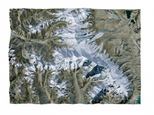 Kongur Tagh Mountain China Terrain 3D Model