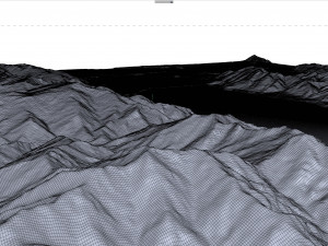 Lake Hawea New Zealand Terrain 3D 모델
