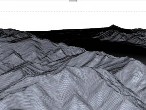Lake Hawea New Zealand Terrain 3D Model