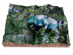 Lake Lunersee Eastern Alps Austria Pearl Terrain Modello 3D