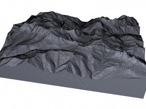 Lake Lunersee Eastern Alps Austria Pearl Terrain Modello 3D