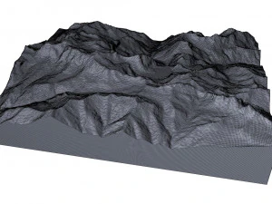 Озеро Лунерзеє Східні Альпи Австрія Перлина 3D Модель