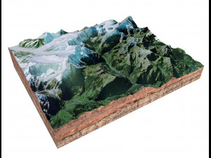 Lauterbrunnen Alps Switzerland Terrain Modelo 3D