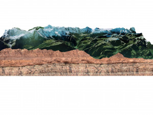 Lauterbrunnen Alps Switzerland Terrain Modelo 3D