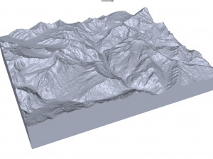 Lauterbrunnen Alps Switzerland Terrain Modelo 3D
