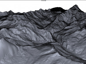 Lauterbrunnen Alps Switzerland Terrain Modelo 3D