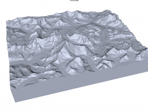 Lhotse Mountain Nepal Terrain 3D Модель