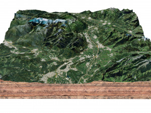 Liechtenstein Terrain 3D 모델