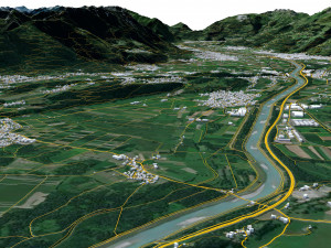 Liechtenstein Terrain 3D 모델