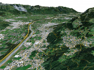 Liechtenstein Terrain 3D 모델