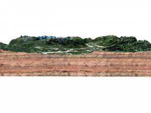 Liechtenstein Terrain 3D Model