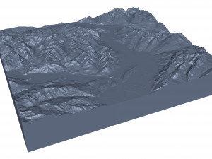 Liechtenstein Terrain 3D 모델