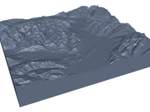 Liechtenstein Terrain 3D Model