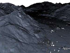 Liechtenstein Terrain 3D Model